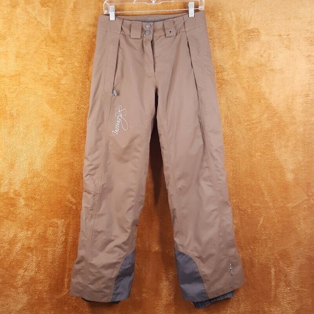 SALOMON Snow Pants Womens Size 6 Brown Ski Snowboarding Outdoor Weatherproof